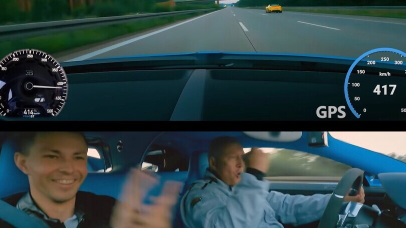 Il milionario in Bugatti a 417 km/h in autostrada, polemiche senza limiti