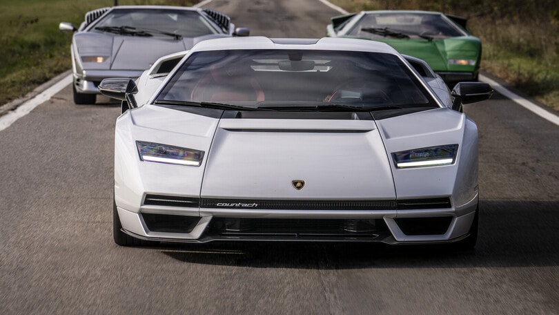 Lamborghini Countach, tre generazioni su strada