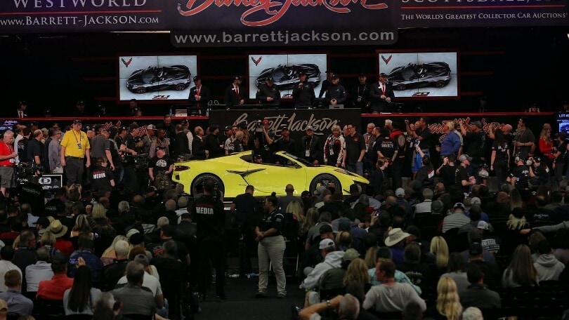 Chevrolet Corvette Z06 2023, all'asta per 3,2 milioni di euro