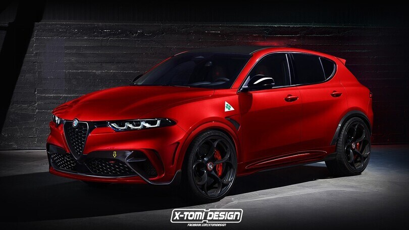 Alfa Romeo, un rendering immagina la Tonale Quadrifoglio/GTA