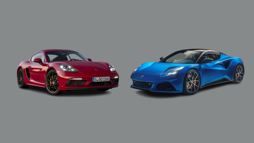 Lotus Emira vs Porsche 718 Cayman, dati a confronto