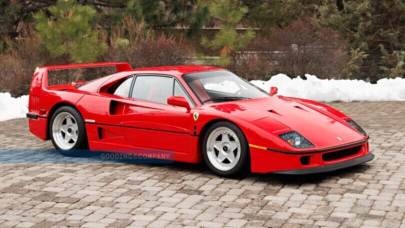 Ferrari F40, all'asta un esemplare perfetto con soli 6.000 km