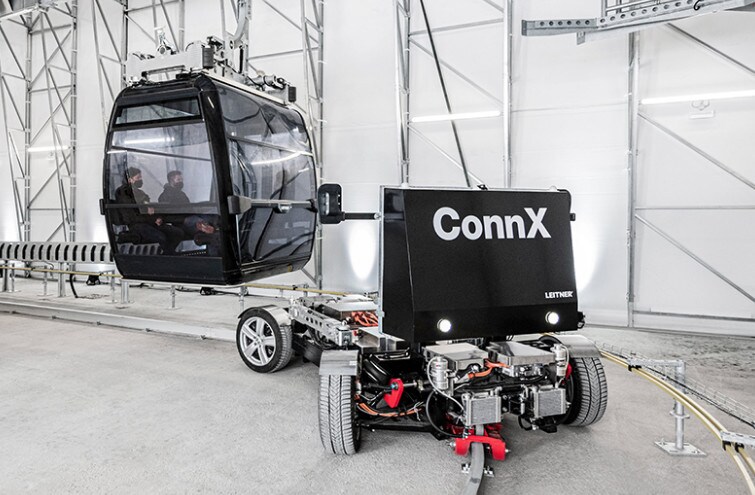 La funivia diventa un minibus