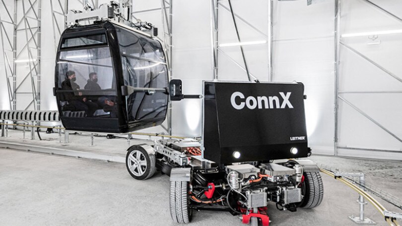 La funivia diventa un minibus