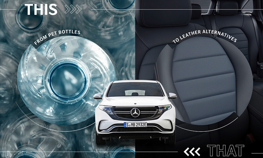 Mercedes, interni realizzati solo in materiali riciclati e sostenibili