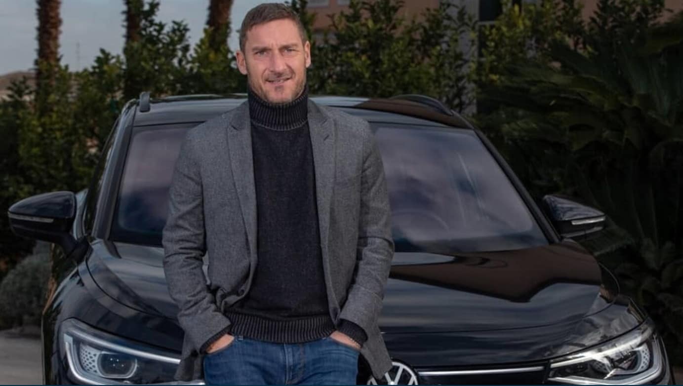 Ecco la prima di Francesco Totti con la "maglia" Volkswagen