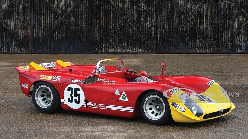 Ecco l'Alfa Romeo da 2 milioni di euro: è la Tipo 33 che partecipò a Le Mans 1970
