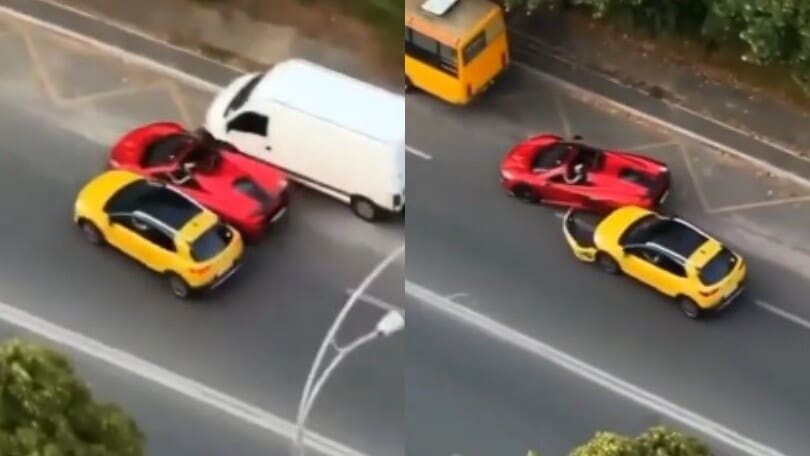 Russia, tenta il sorpasso a destra con la McLaren e provoca un incidente!