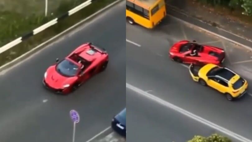 Russia, prova il sorpasso a destra con la McLaren, ma rimedia solo una brutta figura