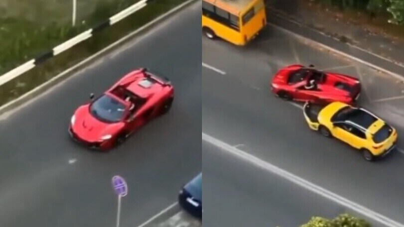 Russia, prova il sorpasso a destra con la McLaren, ma rimedia solo una brutta figura