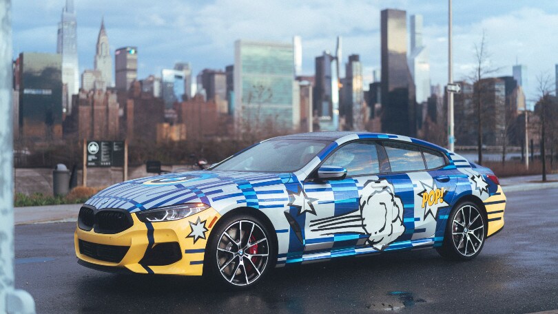 BMW M850i xDrive Gran Coupè firmata da Jeff Koons: Christie's la vende per 475mila dollari