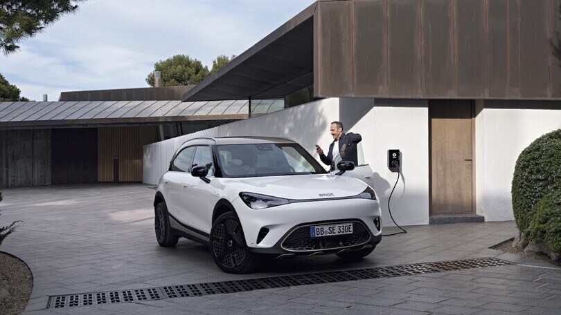 smart #1, tecnologico e condivisibile in punta di app