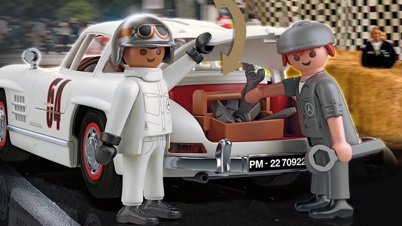 Playmobil Mercedes 300 SL, la mitica Gullwing, ali di gabbiano