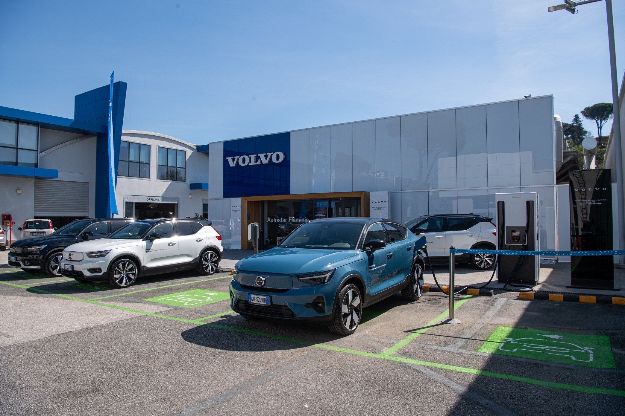 Anche a Roma operativa la fast charge Powerstop by Volvo Cars