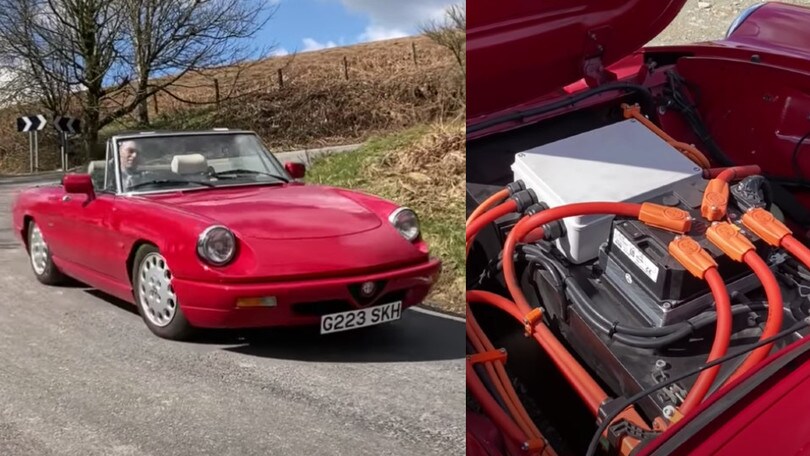 Alfa Romeo Spider Duetto, restomod elettrico