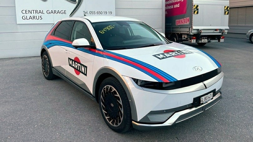 Hyundai Ioniq 5, in Svizzera diventa una Lancia Delta Integrale