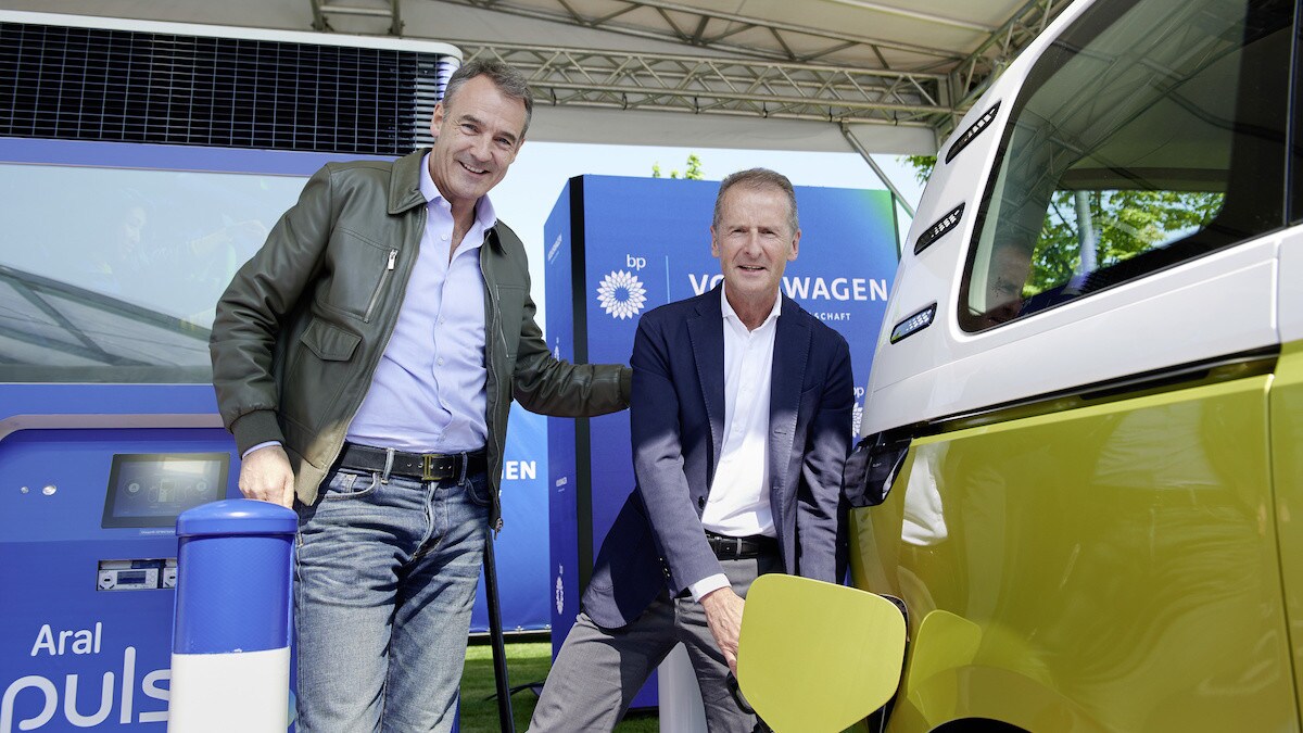 Volkswagen avvia con BP la rete di ricarica ultrarapida