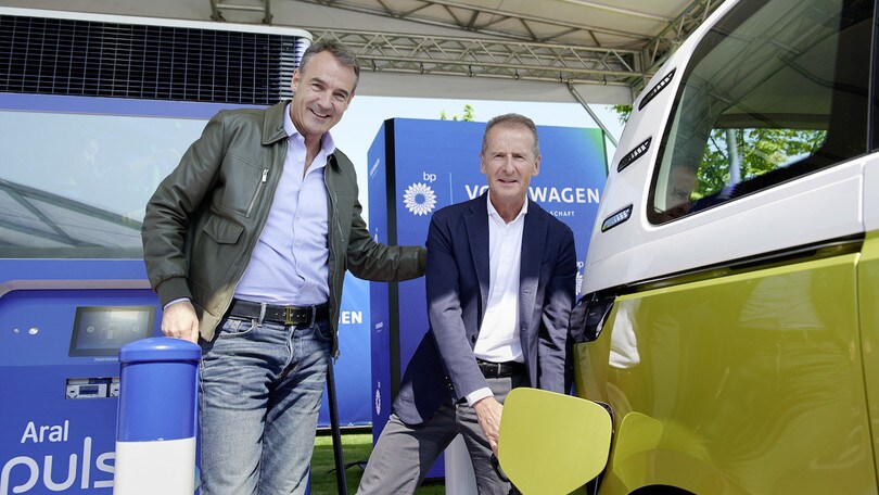 Volkswagen avvia con BP la rete di ricarica ultrarapida