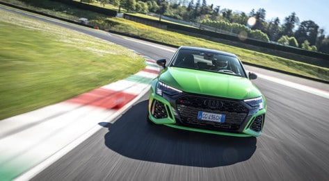 Audi RS3, la prova al Mugello