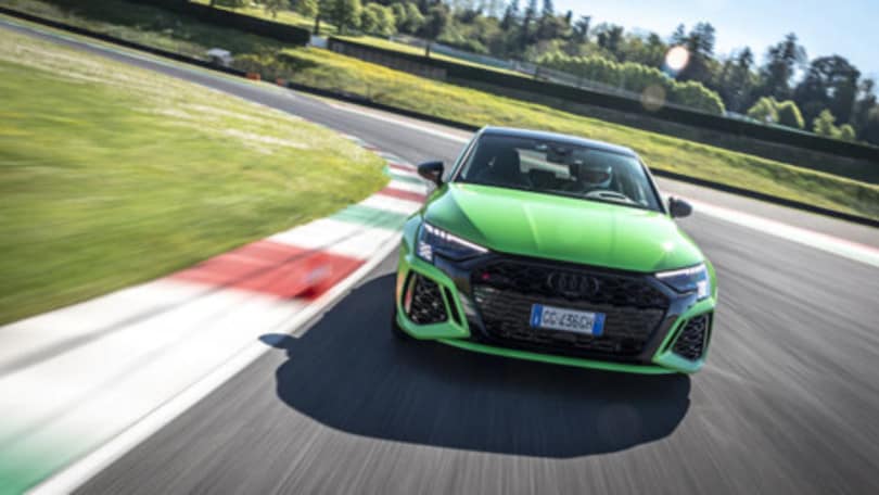 Audi RS3, la prova al Mugello
