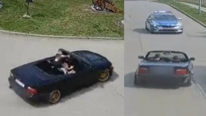 Va dal benzinaio sgommando e derapando con la BMW