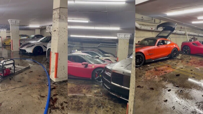Florida, tempesta devastante distrugge la collezione milionaria di supercar