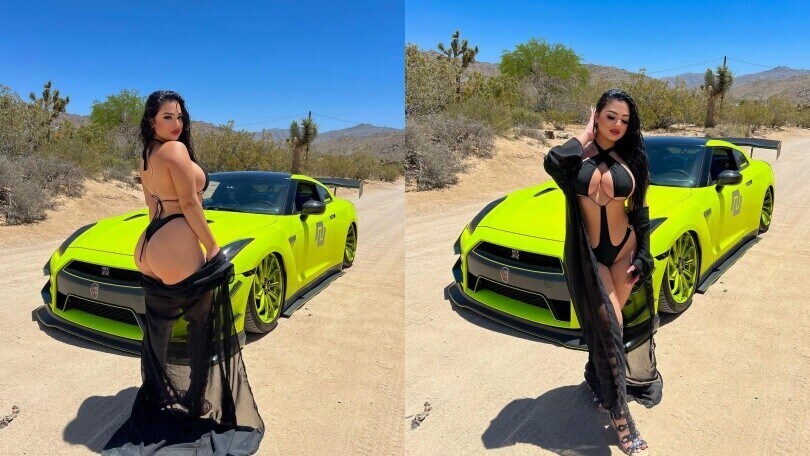 Nadia Khar, la sexy modella delle supercar