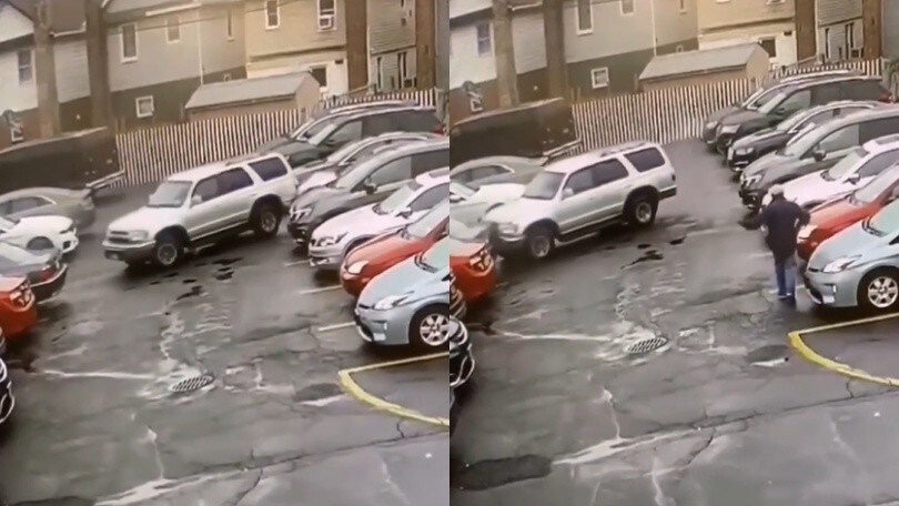 Manovra complicata? La soluzione è tamponare le auto per spostarle