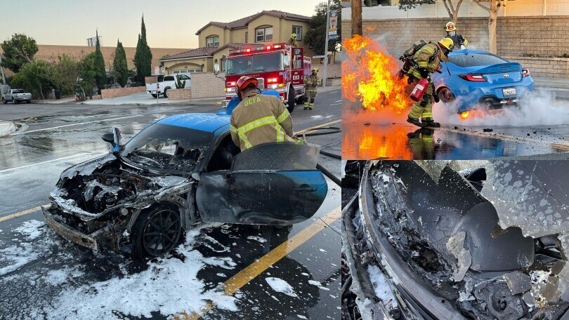 Shock Toyota GR86: in riparazione per quattro mesi, va subito a fuoco