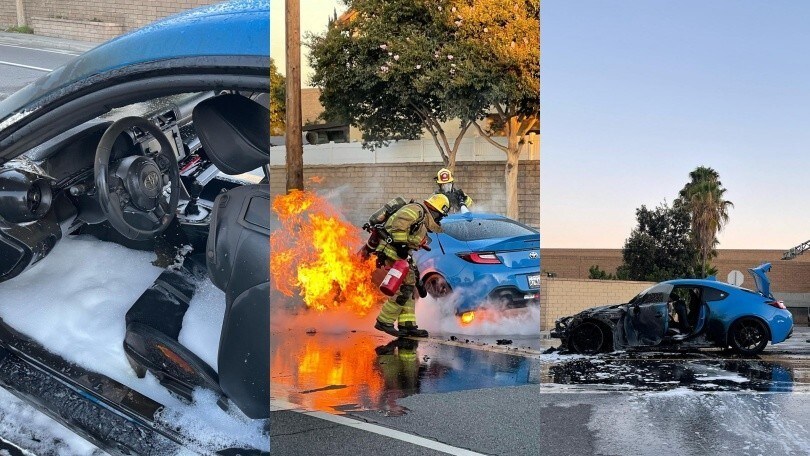 Toyota GR86 va a fuoco dopo quattro mesi di riparazione