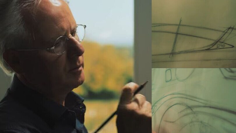 Pagani C10, Horacio disegna il teaser della nuova hypercar