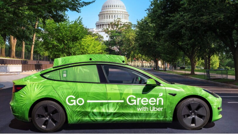 Uber, solo auto elettriche dal 2030