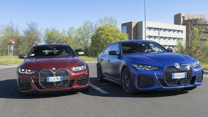 BMW M440i vs i4 M50: pagelle a confronto