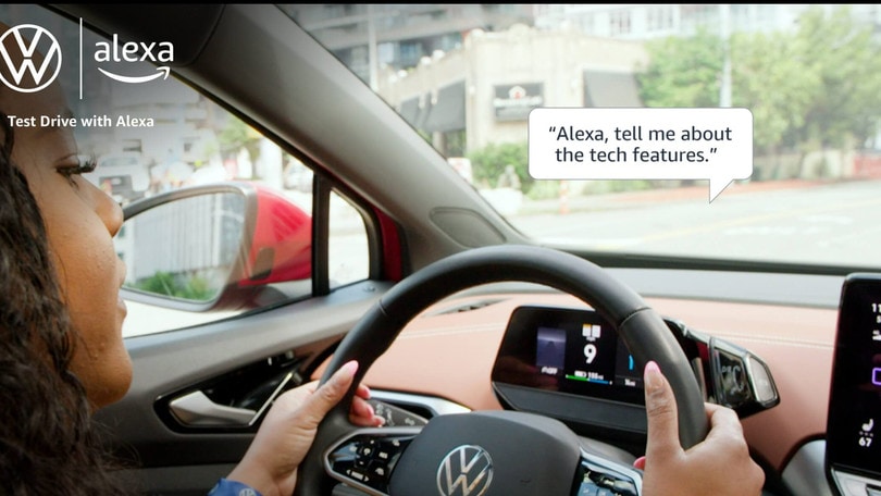 Vuoi fare un test drive della ID.4? Ti accompagna Alexa
