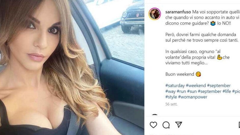 Sara Manfuso: dopo il GF Vip torna al volante della propria vita