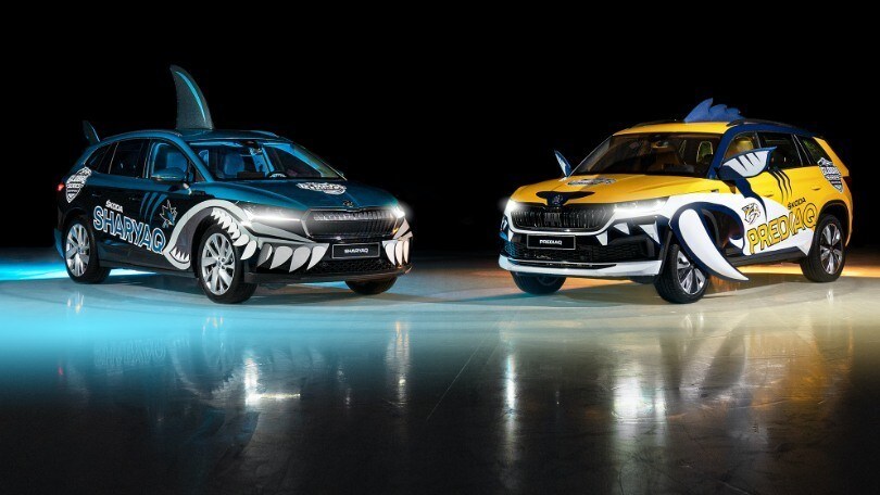 Škoda, due incredibili auto-mascotte per le squadre della NHL