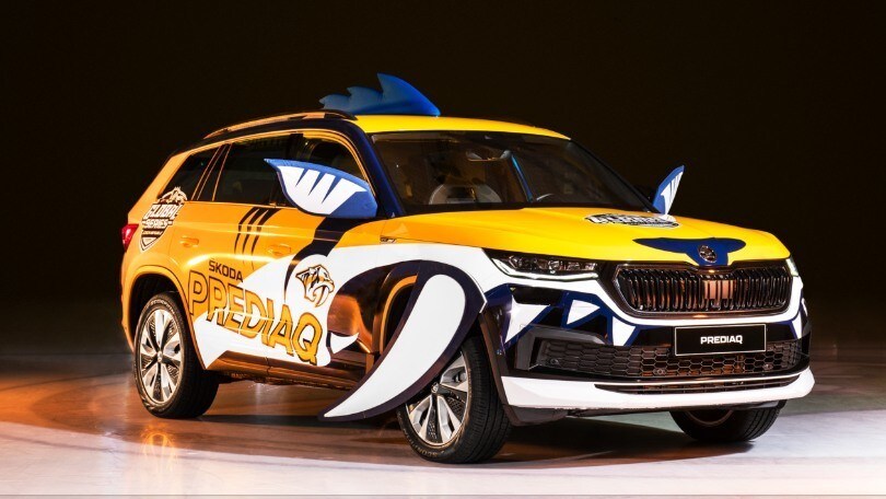 Le auto mascotte di Škoda per la NHL