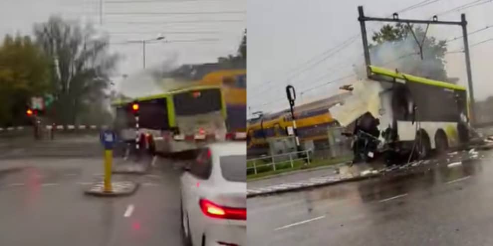 Olanda, treno travolge autobus fermo sui binari per un guasto