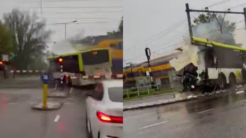 Olanda, treno travolge autobus fermo sui binari per un guasto