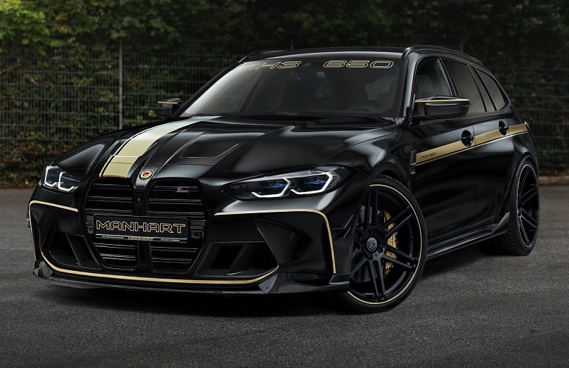 MH3 650 Touring, la BMW M3 station wagon di Manhart è nera e oro