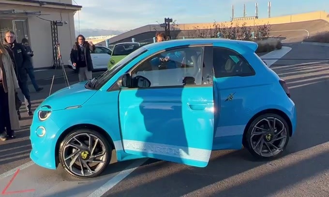 Abarth 500e, approvata da Miki Biason
