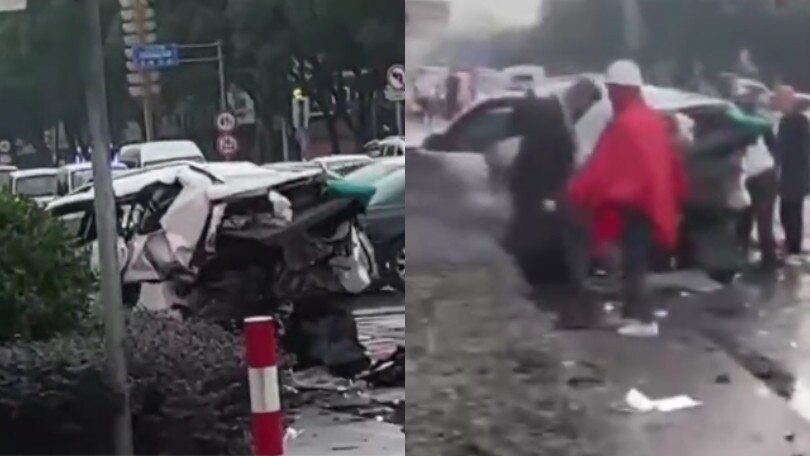 Tesla Model X fuori controllo causa un maxi incidente in Cina