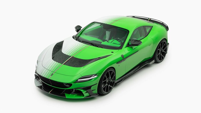 Ferrari Roma, il folle tuning in verde di Mansory