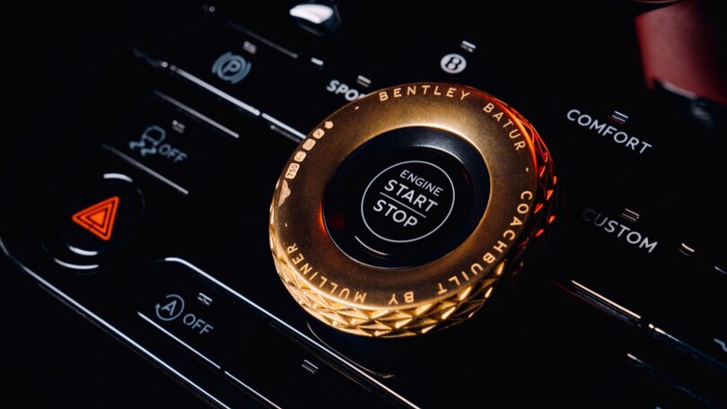 Oro stampato in 3D, lusso sfrenato per Bentley Batur