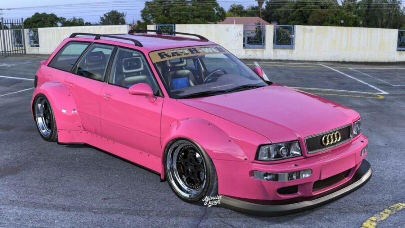 Audi RS2, col tuning di Abimelec Design sembra l'auto di Barbie