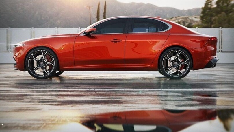 Nuova Alfa Romeo Giulia, i rendering di Sugar Design
