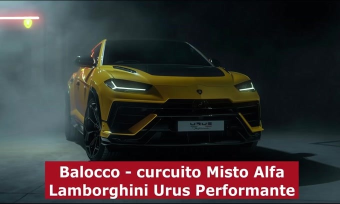 Lamborghini Urus Perfomante, l'onboard al Balocco