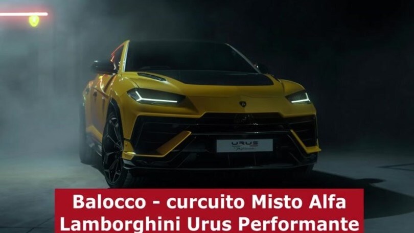 Lamborghini Urus Perfomante, l'onboard al Balocco