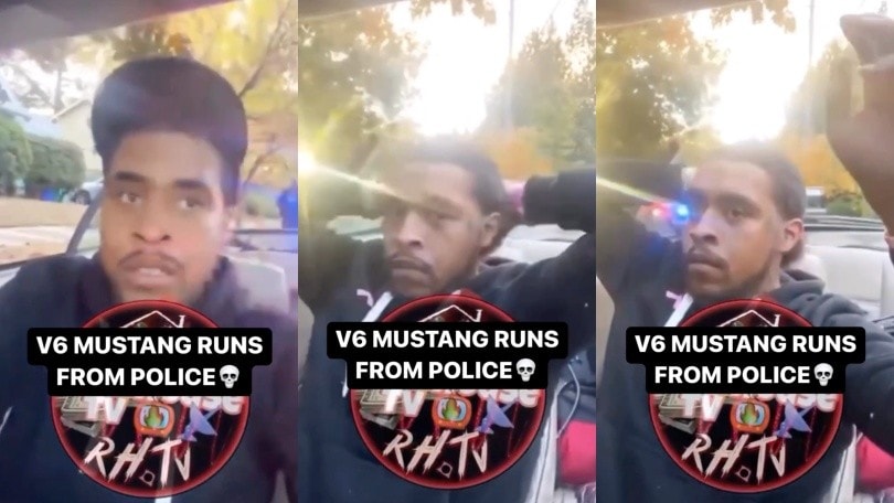 Su una Mustang, fugge dalla polizia ma si schianta contro un albero