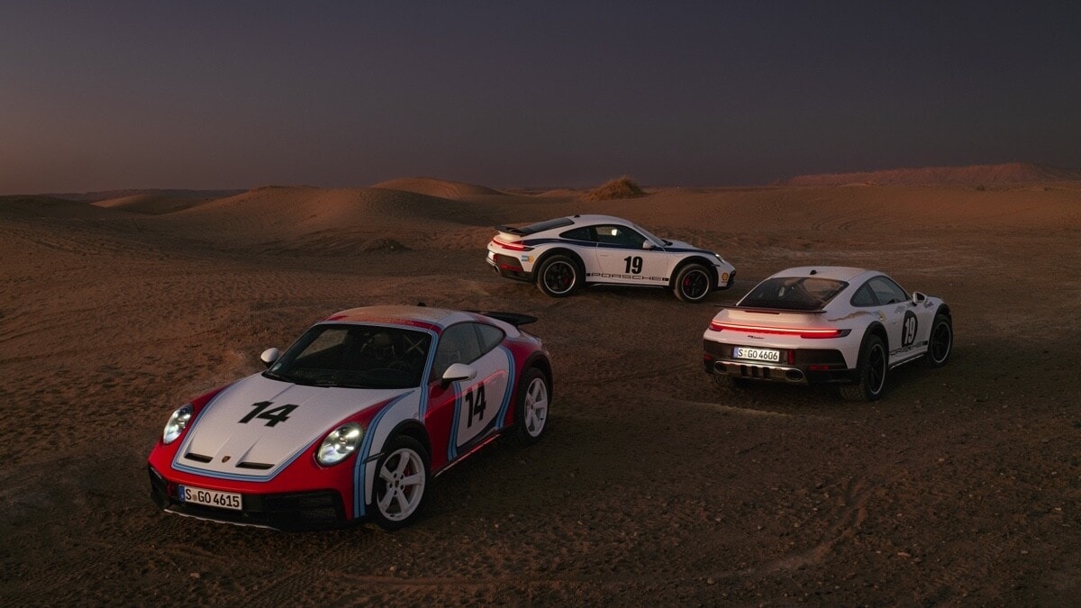 Porsche 911 Dakar, tre livree storiche ispirate al Safari